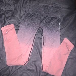 Gymshark Seamless Ombré Pink/Grey Leggings
